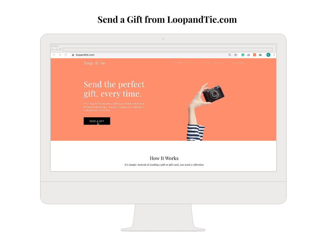Send a gift from website