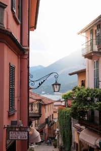 A photo of a picturesque Italian town.