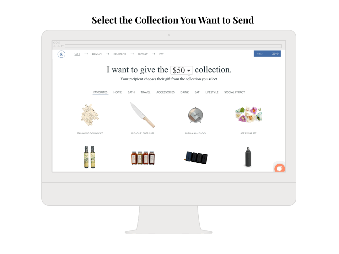 select the collection to send